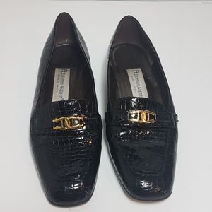 Etienne Aigner Vintage Black Leather Flats